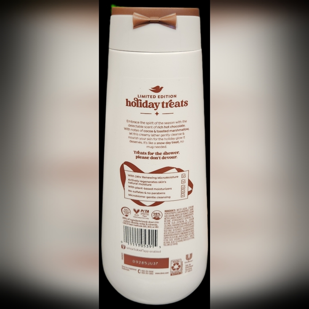Dove Beauty Limited Edition Holiday Treat Body Wash - Hot Cocoa Swirl - 20 fl oz - Picture 2 of 2